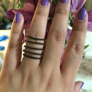 Ring size 7 CZ. Spiral ring